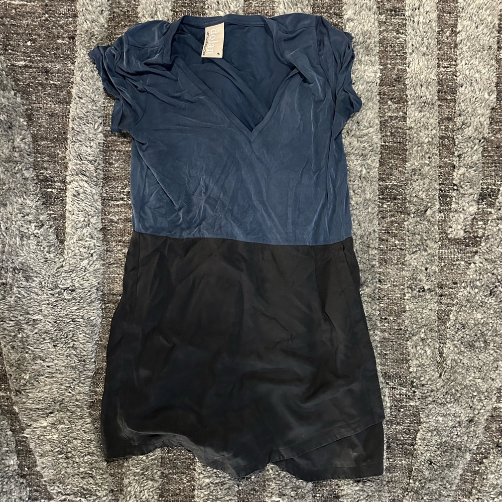 Dolan (Anthropologie) dress black and blue shift dress